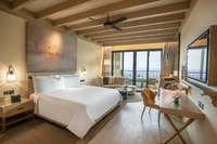 King Bed with Lounge Access and Balcony