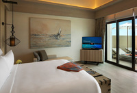 King Bedroom with Sea View and a Private Pool