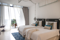 Family suite with connecting rooms.