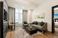 Luxurious suite with separate living areas.