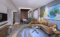 King Bed, Palm View, Amenities.
