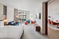 King bed, balcony, & separate living area