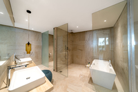 Urban oasis with private jacuzzi.