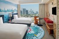 Spacious interconnected rooms, city views.