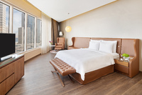 Spacious room with canal views.