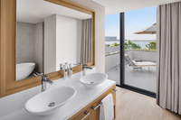 Beachfront suites with private terrace.