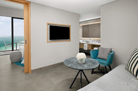 Spacious family rooms with balconies.