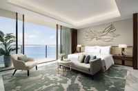 King Bed, Sea View, Spacious Room.