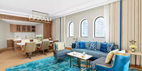 Luxurious suite with sea view.