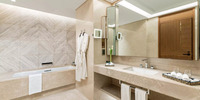 Luxurious suite with sea view.