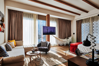 Spacious, creative, relaxing oasis suite.         