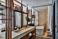 Spacious, creative, relaxing oasis suite.         