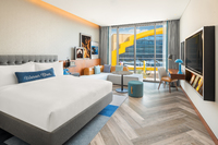 Stylish room with park views.