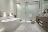 City View, King Bed, Amenities.
