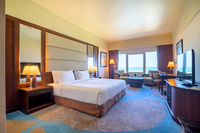 Ocean-view Deluxe Room, luxurious décor.