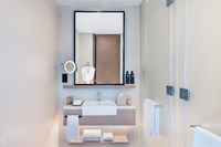 Vibrant Deluxe Room, captivating views.