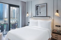 Vibrant Deluxe Room, stunning Dubai Marina views.