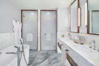 Stylish city-view room.