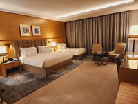 Family-friendly, spacious rooms, ample amenities.