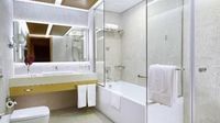 Family-friendly, spacious rooms, ample amenities.