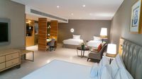 Spacious family rooms with amenities.
