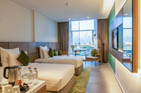 Queen or Twin Beds with Amenities.