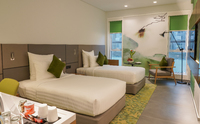 Queen or Twin Beds with Amenities.