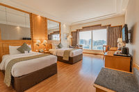 Suite with kettle, soundproofing, bathrobe.