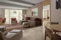 Luxurious suites with spacious living areas.