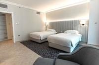 King and Twin Beds with Balcony and Sea View.