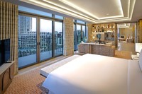 Opulent suite with luxurious amenities.
