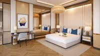 King Bed, Marina View, Spacious Terrace.