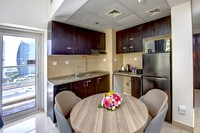 Stylish design, open kitchen layout