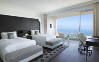 Twin Beds with Ocean View.