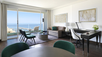 King Bed with Marina or Ocean View.
