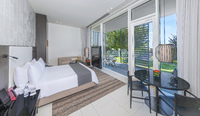 Expansive luxury, private pool included.