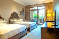 Spacious, versatile, two queen beds.