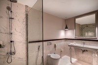 Family suite with kids' amenities.