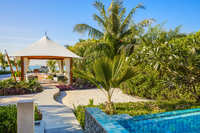 Ocean-view villa with private pool.